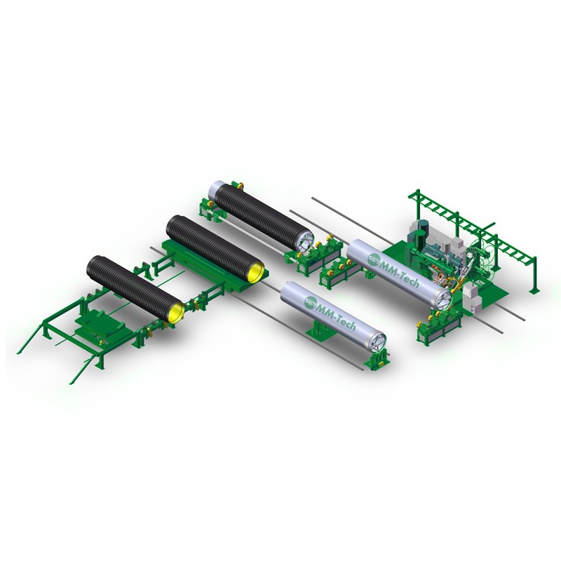 Large-Diameter HDPE/PP Winding Profiled Wall Pipe Production Equipment - Image 1